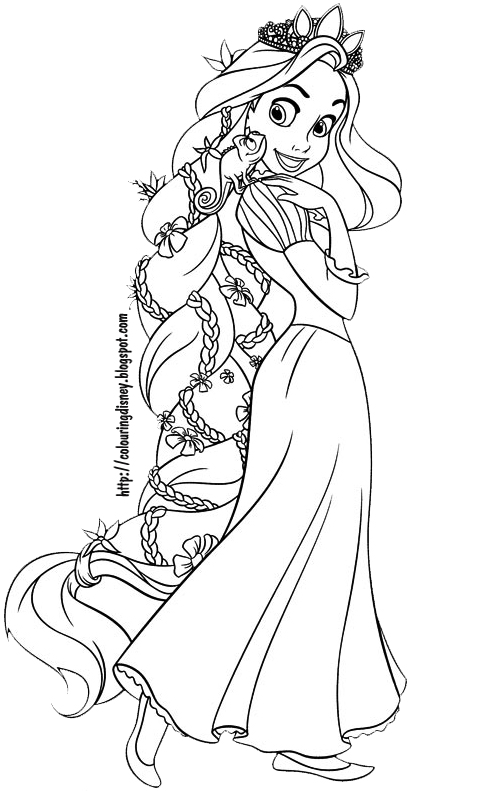 tangled coloring pictures